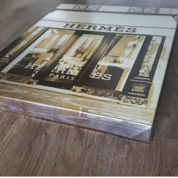 HERMES Paris Vintage Storefront Foil Wallfront - Picture 3 of 6